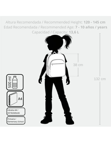 MOCHILA ADAP. 38CM. C/CARRO. ENSO HAPPINESS